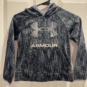 Under Armour Digital Camo Pullover Hoodie Boys, Black/Gray, Size YXS